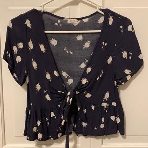 Brandy Melville Tie Front Top